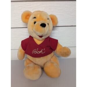 Vintage Winnie the Pooh Stuffed Plush Disneyland Walt Disney World 14” Jointed